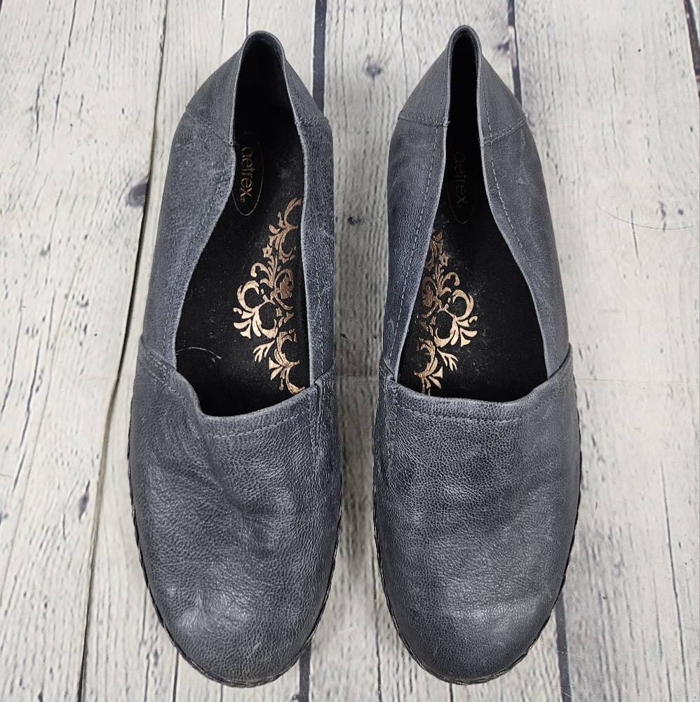 AETREX | leather slipon comfort loafers flats